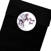 ユニコーンファンタジー |パープルマジカルパーティーありがとう ラウンドシール