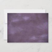 ユニコーンファンタジー |魔法の紫の水色シャワー 招待状 (裏面)