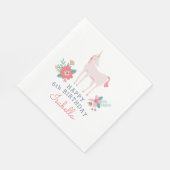 ユニコーンフィールズ誕生日パーティー スタンダードランチョンナプキン (角)