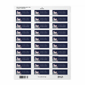 ユニコーンフィールド差出人住所ラベル ラベル (フルシート)