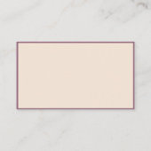 ユニコーンフェアリープリンセスファンタジーマジカルパーソナライズ 名刺 (裏面)