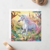 ユニコーンフェアリーランド ノートカード (正面/裏面インサイチュ)