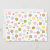 ユニコーンフォトサンキューカードピンク金ゴールド サンキューカード (裏面)