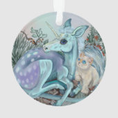 ユニコーンフォールコージーケドルズホリデー オーナメント (裏面)