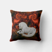 ユニコーンフラクタルファンタジーアート クッション (裏面)