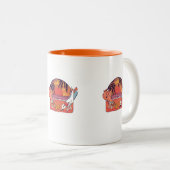 ユニコーンフラミンゴビーチ ツートーンマグカップ (正面右)