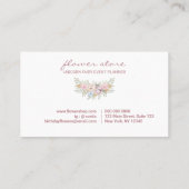 ユニコーンフラワーズ魔法 名刺 (裏面)