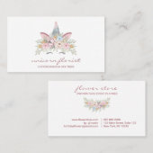 ユニコーンフラワーズ魔法 名刺 (正面/裏面)