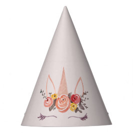 ユニコーンフラワーリースパーティー帽子 パーティーハット