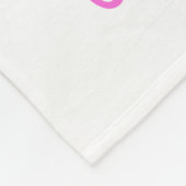 ユニコーンフリースブランケット、ピンク&金ゴールド フリースブランケット (角)