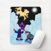 ユニコーンフリーダムディバイナルボーイスノーレオパードファンタジーアン マウスパッド (マウス)