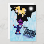 ユニコーンフリーダムディバイナルボーイスノーレオパードファンタジー 案内状 (正面/裏面)