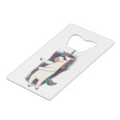 ユニコーンフロスダンス クレジットカード栓抜き (裏面アングル)