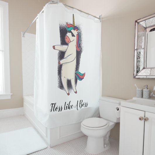 ユニコーンフロスダンス シャワーカーテン (インサイチュ)