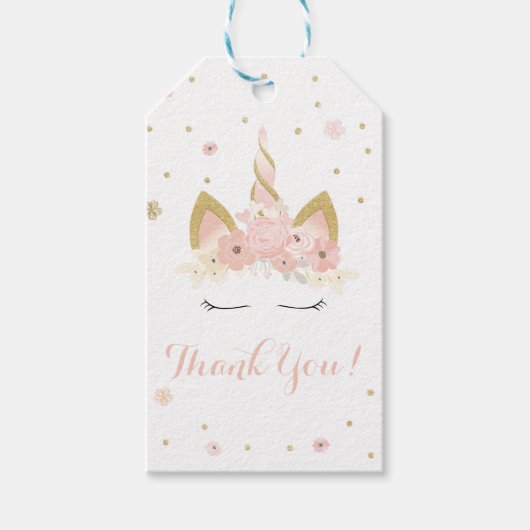 ユニコーンフローラギフトラベル ギフトタグ (正面)