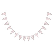 ユニコーンフローラ水彩誕生日 バンティングフラッグ (全)