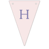 ユニコーンフローラ水彩誕生日 バンティングフラッグ (第2の旗)