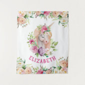 ユニコーンフローラ タペストリー (正面)