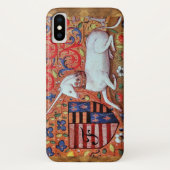 ユニコーンブラウンパーチメントモノグラム Case-Mate iPhoneケース (裏面)