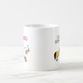 ユニコーンブリデスメイドおもしろい結婚式の引き出物 コーヒーマグカップ (中央)
