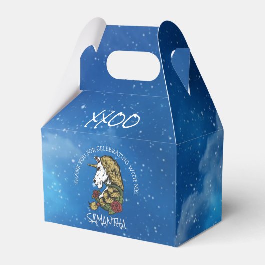 ユニコーンブルームーンありがとうお願いボックス フェイバーボックス (正面サイド)