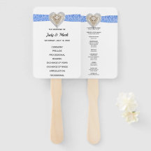 ユニコーンブルーレース結婚式 プログラムファン