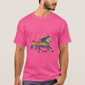 ユニコーンプリンスフォークユニセックスプリントTシャツ Tシャツ (正面)