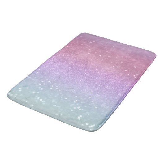 ユニコーンプリンセスグリッター#1 #pastel バスマット (アングル)