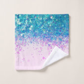 ユニコーンプリンセスグリッター#4 バスタオルセット (ウォッシュタオル)