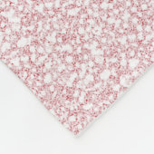 ユニコーンプリンセススリープインフラワーピンクグリッター フリースブランケット (角)