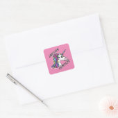 ユニコーンプリンセスデザイン- Square Stickers スクエアシール (封筒)