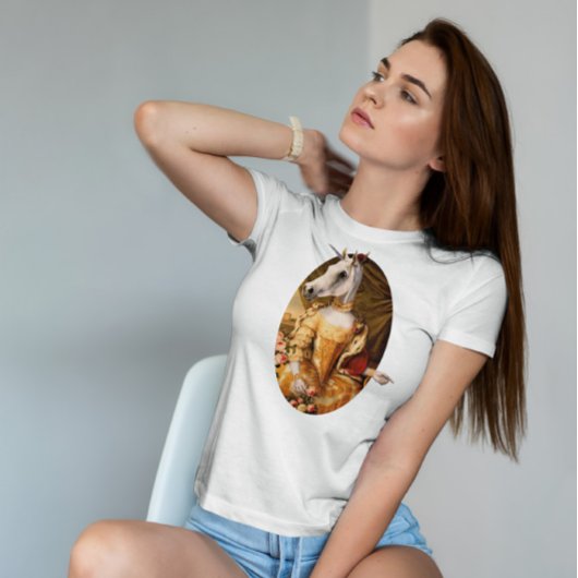 ユニコーンプリンセスポートレート Tシャツ