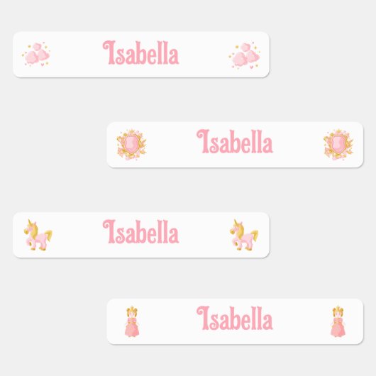 ユニコーンプリンセス新学期衣類ラベル ラベル (グループ)