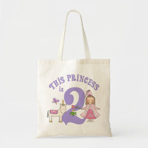 ユニコーンプリンセス2歳の誕生日 トートバッグ