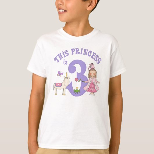 ユニコーンプリンセス3rd誕生日 tシャツ (正面)
