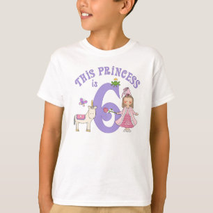 ユニコーンプリンセス6誕生日 Tシャツ