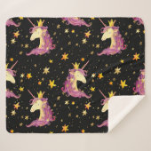 ユニコーンプリンセス：水の色のおとぎ話 シェルパブランケット (正面(横))