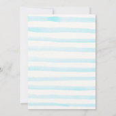 ユニコーンプールパーティの招待状ガールプール誕生日 招待状 (裏面)