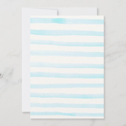 ユニコーンプールパーティの招待状ガールプール誕生日 招待状 (裏面)