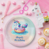 ユニコーンプールパーティー誕生日 ペーパープレート (パーティー)