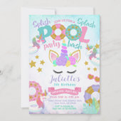 ユニコーンプールパーティー 招待状 (正面)