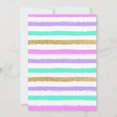 ユニコーンプールパーティー 招待状 (裏面)