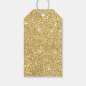 ユニコーンベイビーシャワーお願い金ゴールドグリッターありがとう ギフトタグ (裏面)