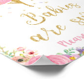 ユニコーンベイビーシャワー誕生日トリートウィフィアウィーフェアリー ポスター (角)