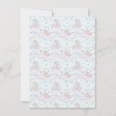 ユニコーンベビーガールシャワー招待状 招待状 (裏面)