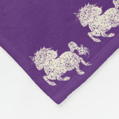 ユニコーンベビーキープサケ(色の変更) フリースブランケット (角)