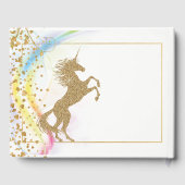 ユニコーンベビーシャワーゲストブック ゲストブック (裏面)