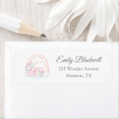 ユニコーンベビーシャワー差出人住所ラベル ラベル (インサイチュ)