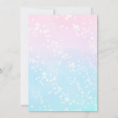 ユニコーンベビーシャワー招待状パステルユニコーン 招待状 (裏面)