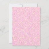 ユニコーンベビーシャワー招待状ピンク金ゴールドユニコーン 招待状 (裏面)